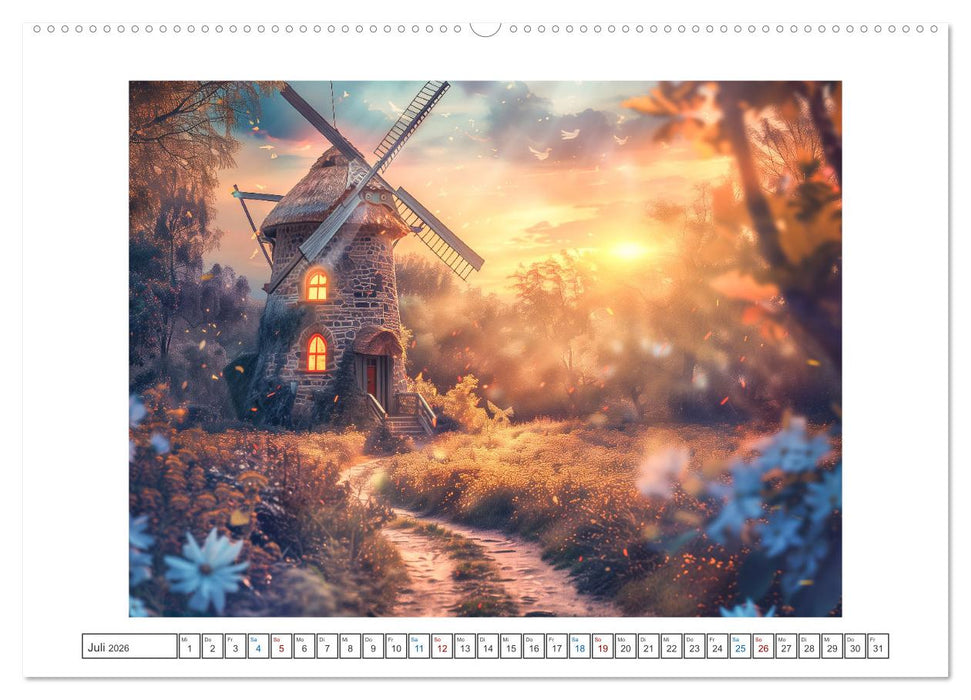 Im Reich der Windmühlen (CALVENDO Premium Wandkalender 2026)