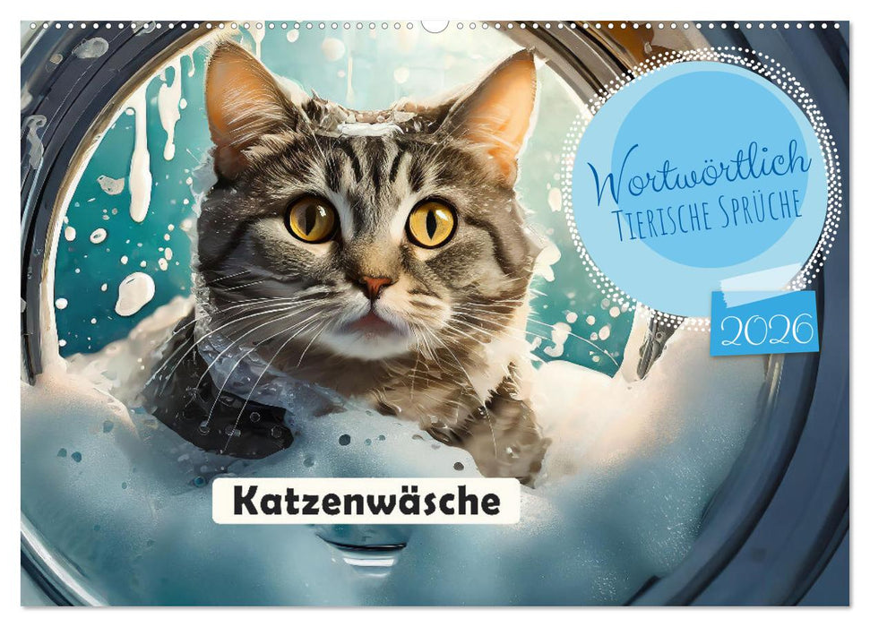 Wortwörtlich - Tierische Sprüche (CALVENDO Wandkalender 2026)