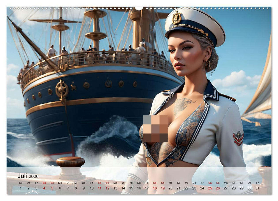 Maritime Leidenschaft - Sonne, Meer und heiße Flirts (CALVENDO Premium Wandkalender 2026)