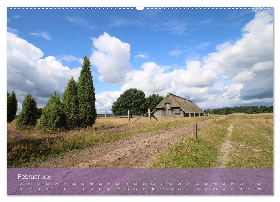 Naturschutzgebiet Lüneburger Heide (CALVENDO Premium Wandkalender 2026)