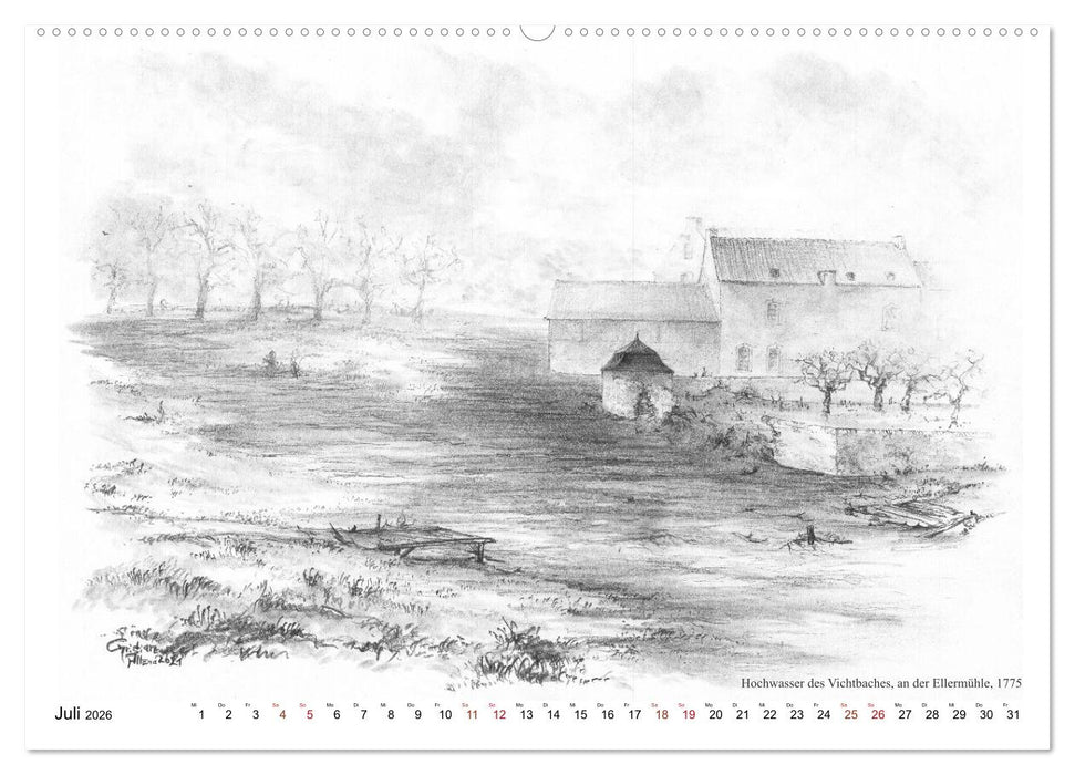 ZeitZeichnen - EinBlick in Stolbergs Geschichte (CALVENDO Premium Wandkalender 2026)