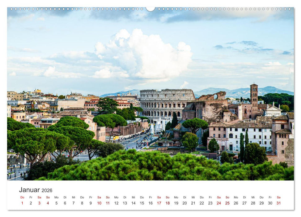 Rom - Die wunderschöne Hauptstadt Italiens. (CALVENDO Premium Wandkalender 2026)