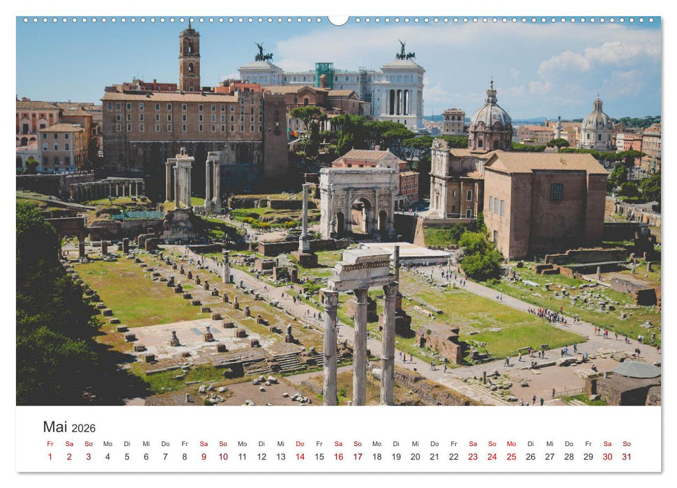 Rom - Die wunderschöne Hauptstadt Italiens. (CALVENDO Premium Wandkalender 2026)