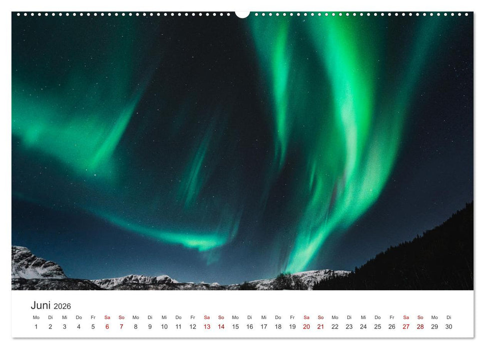 Polarlichter - Die bewundernswerten Lichter am Himmel. (CALVENDO Premium Wandkalender 2026)