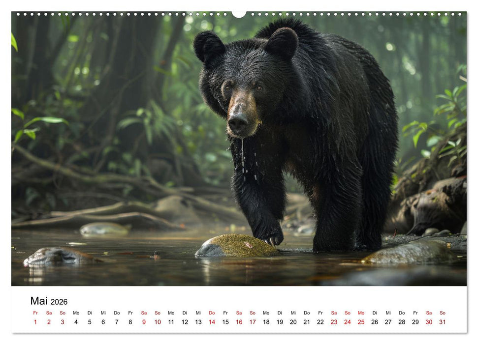Magische Tierwelt Asiens (CALVENDO Premium Wandkalender 2026)