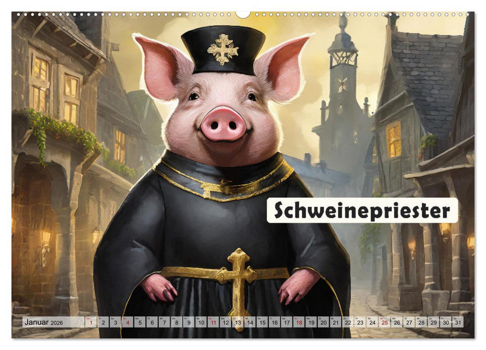 Wortwörtlich - Tierische Sprüche (CALVENDO Premium Wandkalender 2026)