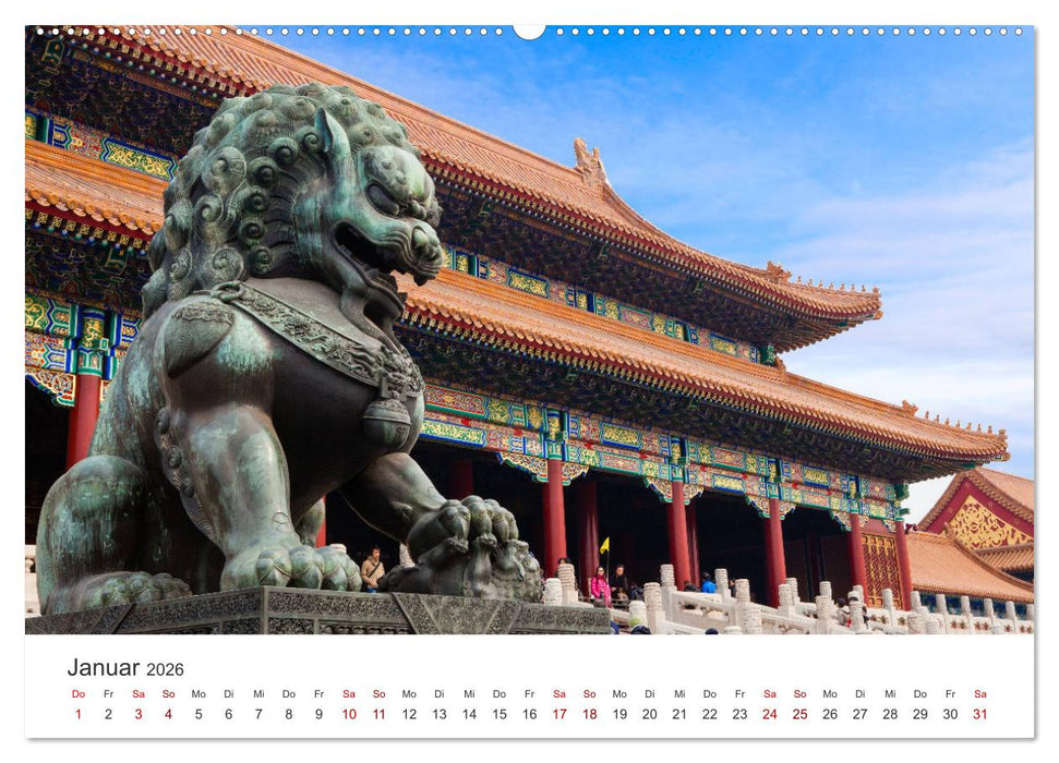Peking - Die faszinierende Hauptstadt Chinas. (CALVENDO Premium Wandkalender 2026)