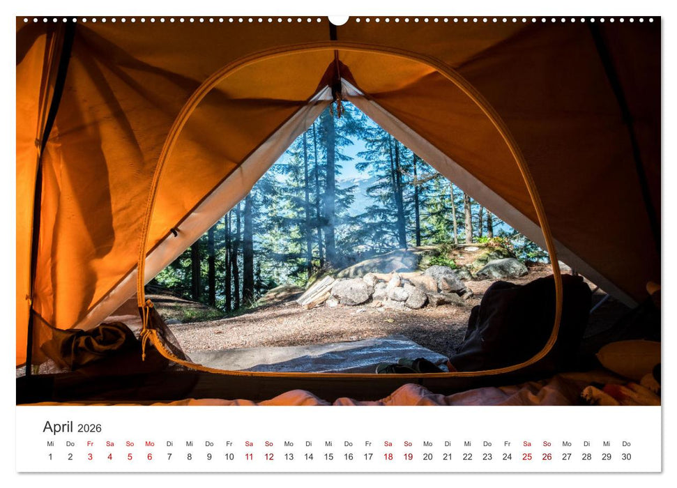 Camping - Raus in die Natur. (CALVENDO Premium Wandkalender 2026)
