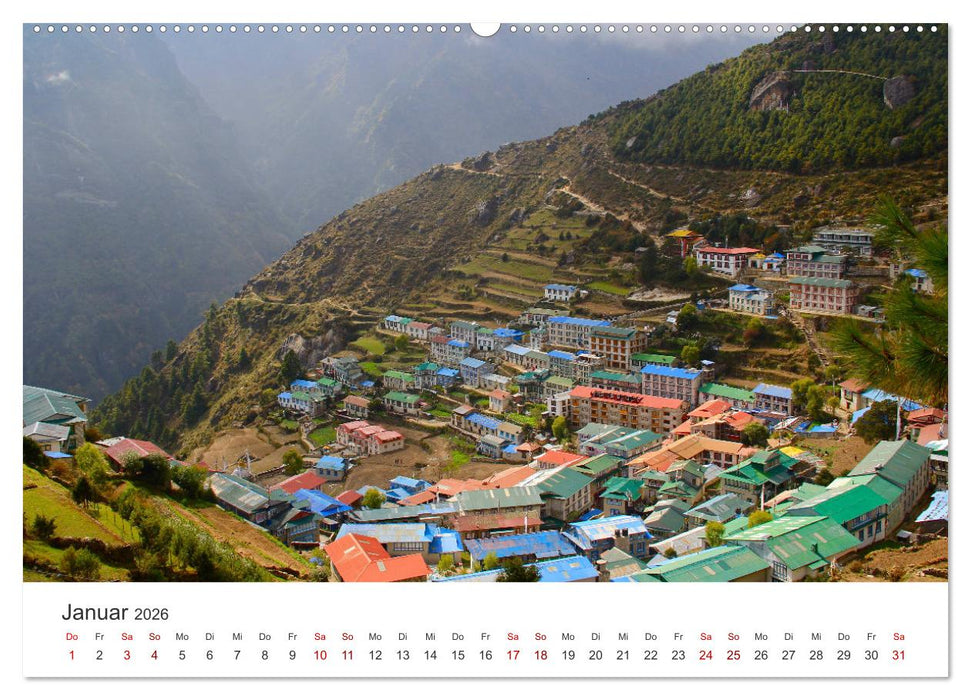 Nepal - Eine bezaubernde Reise nach Asien. (CALVENDO Premium Wandkalender 2026)