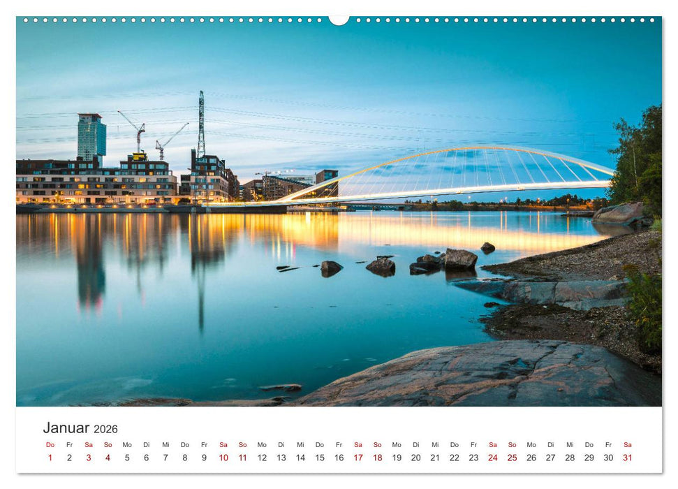 Helsinki - Eine wunderschöne Reise in die finnische Hauptstadt. (CALVENDO Premium Wandkalender 2026)