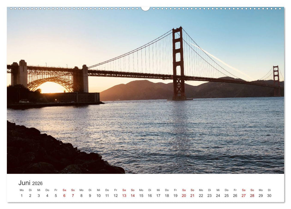 Golden Gate Bridge - Das berühmte Wahrzeichen von San Francisco. (CALVENDO Wandkalender 2026)