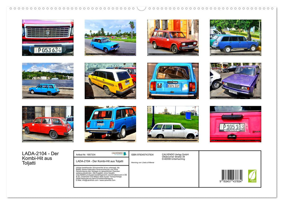 LADA-2104 - Der Kombi-Hit aus Toljatti (CALVENDO Premium Wandkalender 2026)
