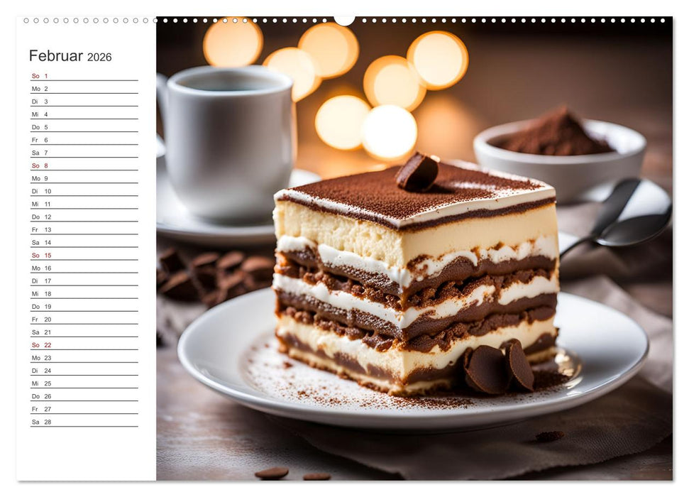 Buongusto Italia - Ein Jahr voller italienischer KI Köstlichkeiten (CALVENDO Wandkalender 2026)