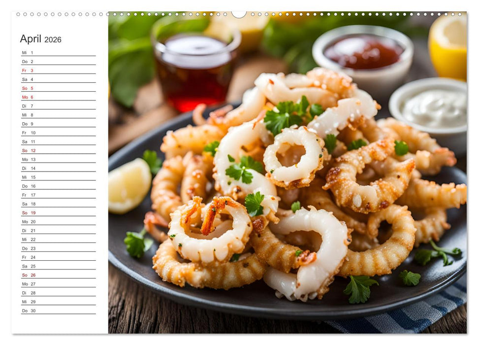 Buongusto Italia - Ein Jahr voller italienischer KI Köstlichkeiten (CALVENDO Wandkalender 2026)