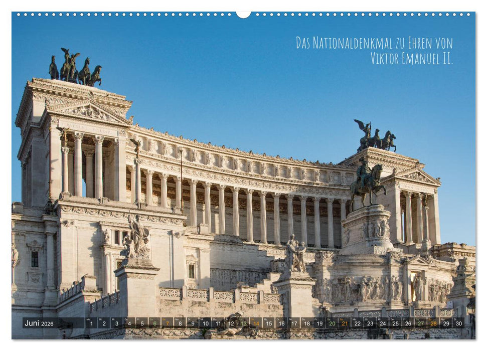 Highlights in Rom - Ein Wochenende in der "Ewigen Stadt" (CALVENDO Premium Wandkalender 2026)