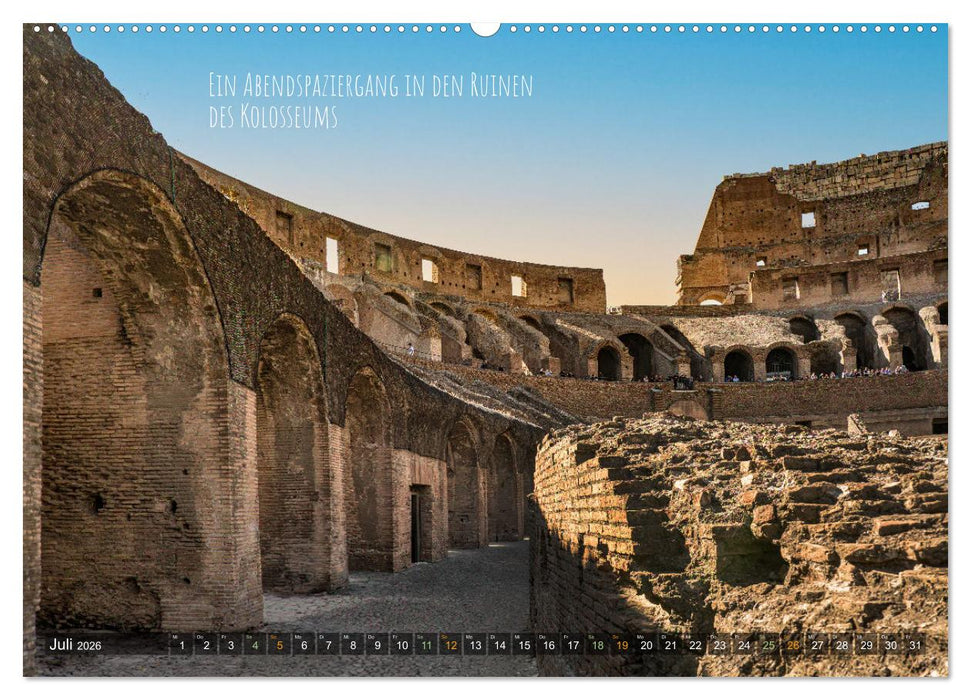 Highlights in Rom - Ein Wochenende in der "Ewigen Stadt" (CALVENDO Premium Wandkalender 2026)