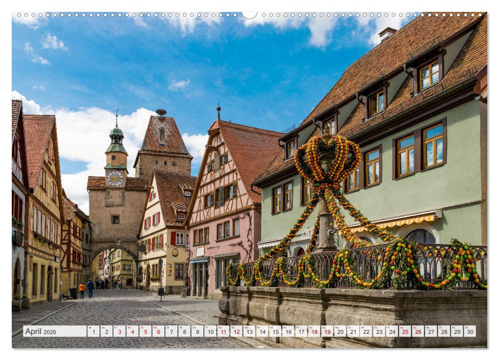 Ein Spaziergang durch Rothenburg ob der Tauber (CALVENDO Premium Wandkalender 2026)