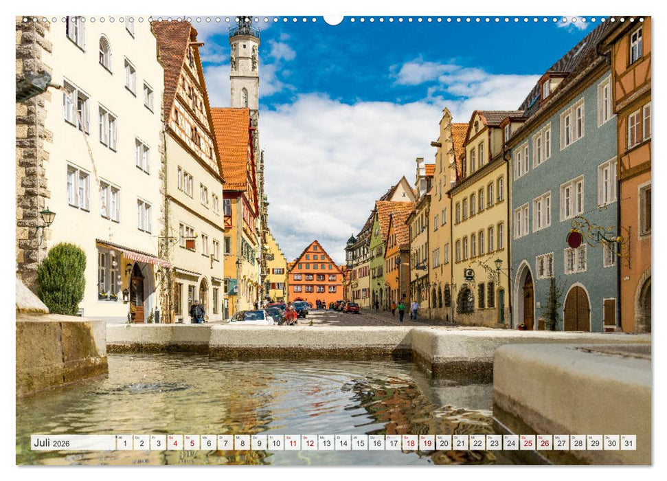 Ein Spaziergang durch Rothenburg ob der Tauber (CALVENDO Premium Wandkalender 2026)
