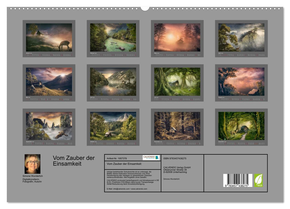 Vom Zauber der Einsamkeit (CALVENDO Premium Wandkalender 2026)