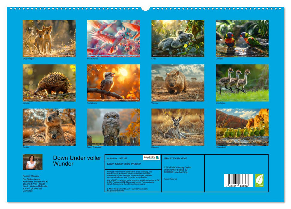 Down Under voller Wunder (CALVENDO Premium Wandkalender 2026)