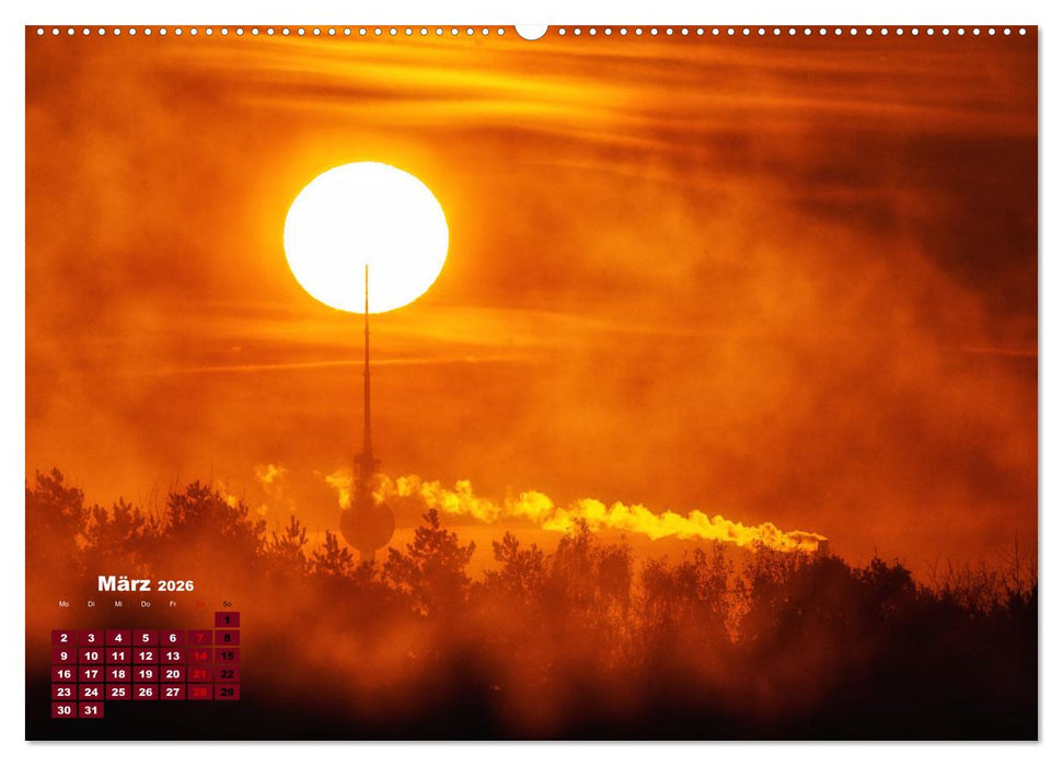 Ein Jahr Fernsehturm Berlin (CALVENDO Premium Wandkalender 2026)