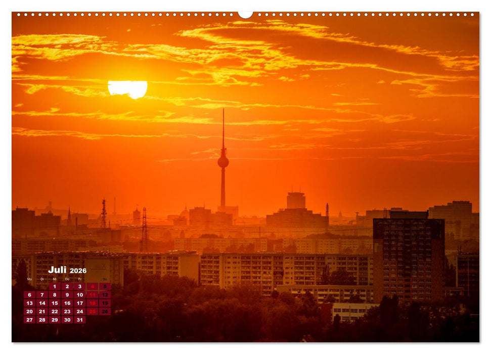 Ein Jahr Fernsehturm Berlin (CALVENDO Premium Wandkalender 2026)