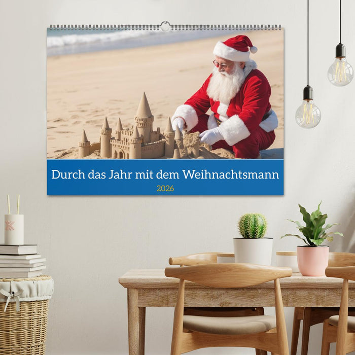 Durch das Jahr mit dem Weihnachtsmann (CALVENDO Wandkalender 2026)