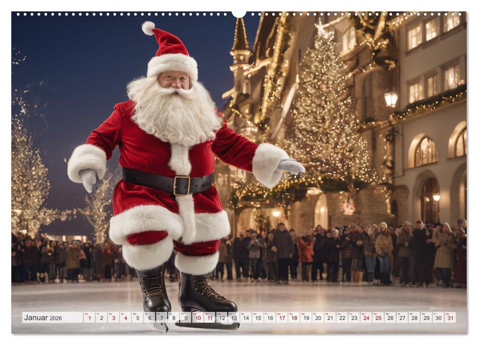 Durch das Jahr mit dem Weihnachtsmann (CALVENDO Wandkalender 2026)