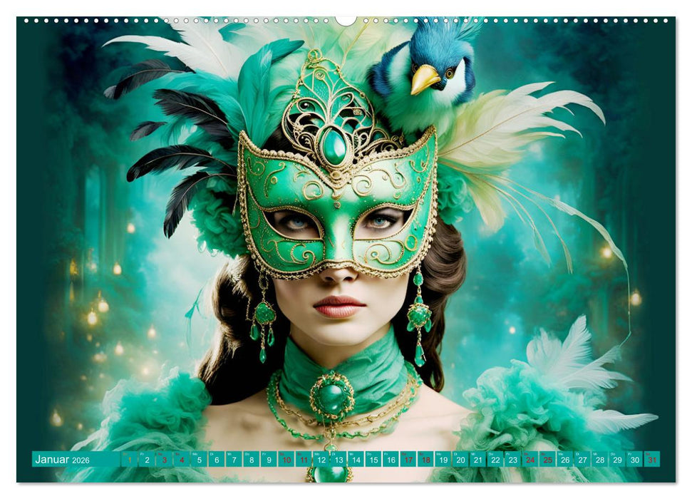 Maskerade Deluxe (CALVENDO Wandkalender 2026)