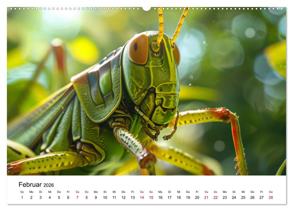Insekten hautnah (CALVENDO Premium Wandkalender 2026)