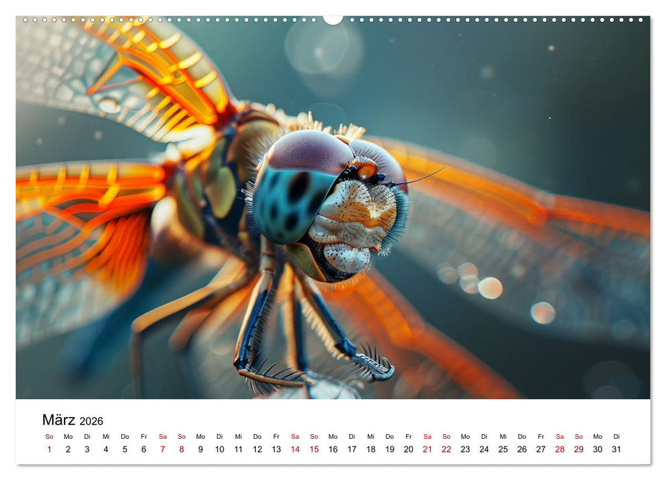Insekten hautnah (CALVENDO Premium Wandkalender 2026)