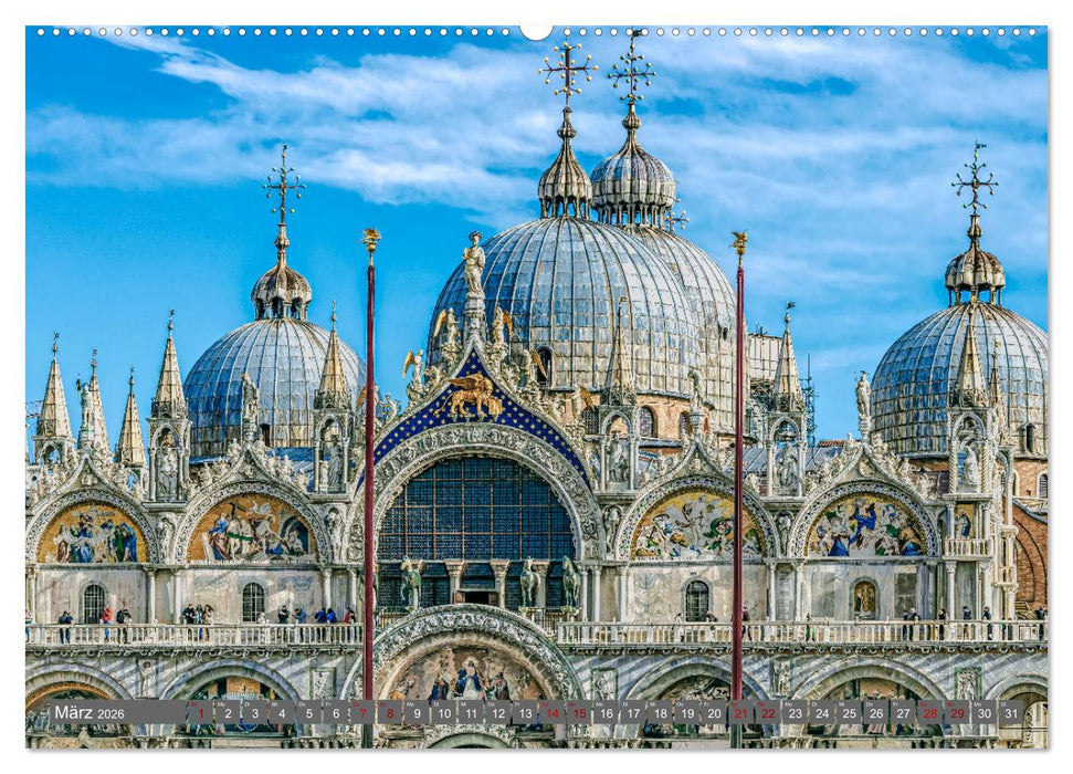 Venedig - Kulisse der Serenissima (CALVENDO Premium Wandkalender 2026)