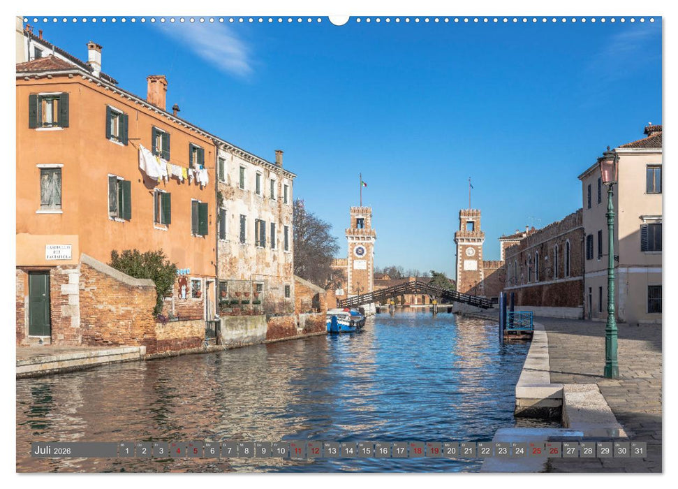 Venedig - Kulisse der Serenissima (CALVENDO Premium Wandkalender 2026)