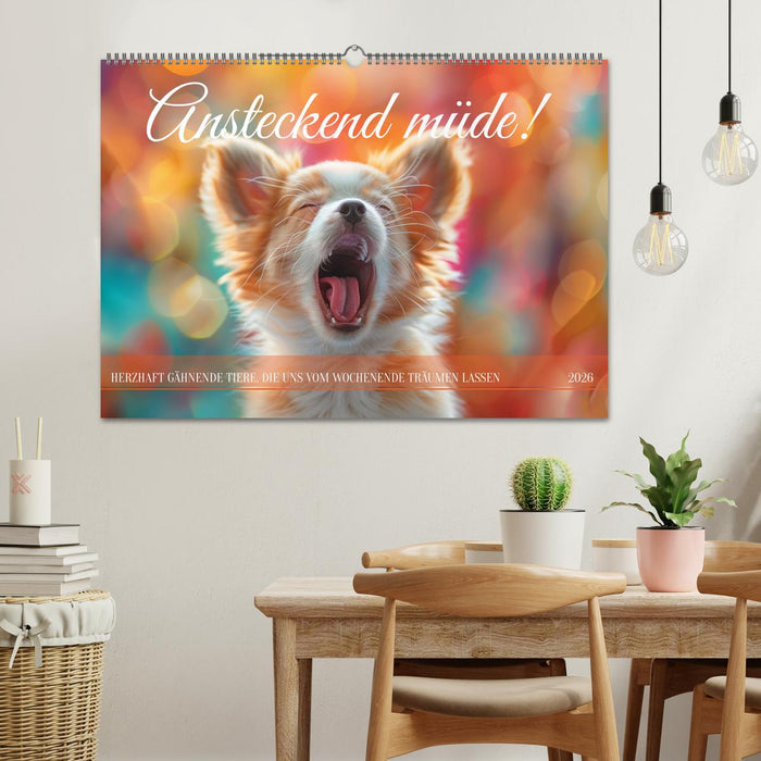 Ansteckend müde! (CALVENDO Wandkalender 2026)