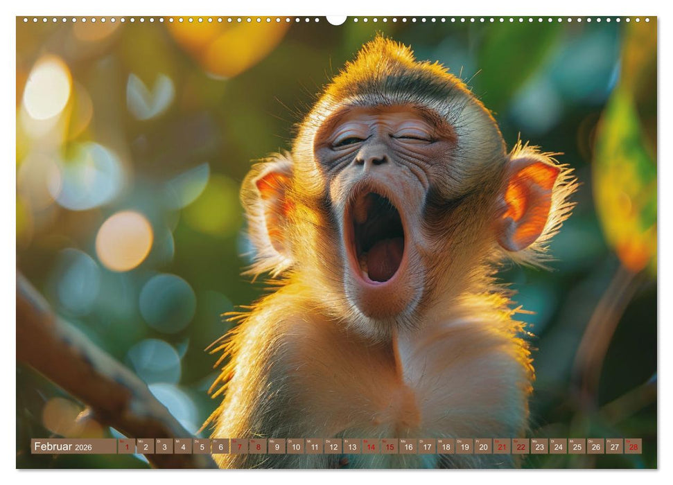 Ansteckend müde! (CALVENDO Wandkalender 2026)