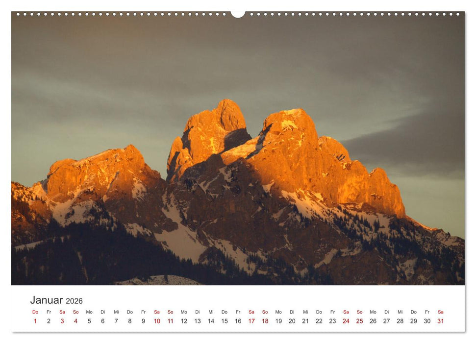 Bergerlebnisse im Tannheimer Tal (CALVENDO Premium Wandkalender 2026)