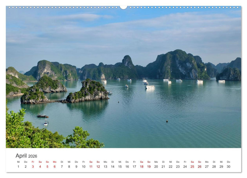Vietnam - Einzigartige Städte und wunderschöne Natur. (CALVENDO Premium Wandkalender 2026)