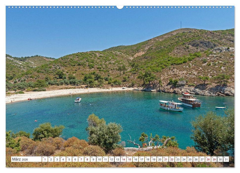 Thassos - Insel im Thrakischen Meer (CALVENDO Premium Wandkalender 2026)