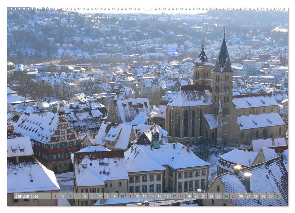 Esslingen a. N., die ehemalige Reichsstadt im Blick (CALVENDO Premium Wandkalender 2026)