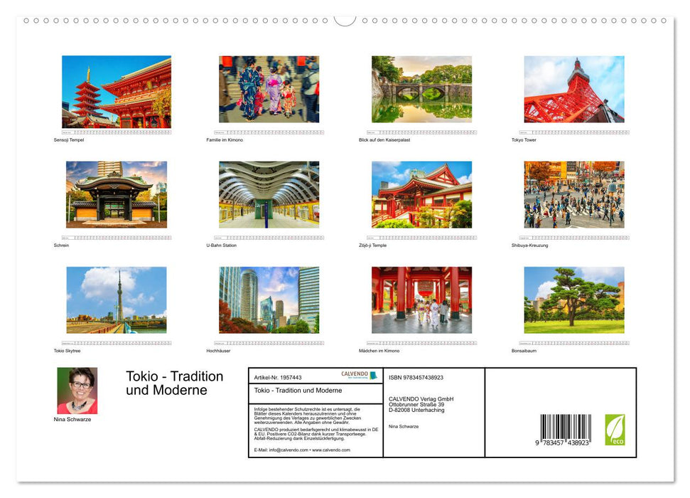 Tokio - Tradition und Moderne (CALVENDO Premium Wandkalender 2026)