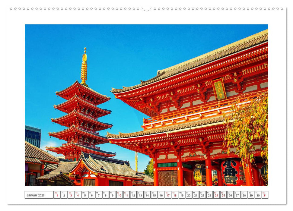 Tokio - Tradition und Moderne (CALVENDO Premium Wandkalender 2026)