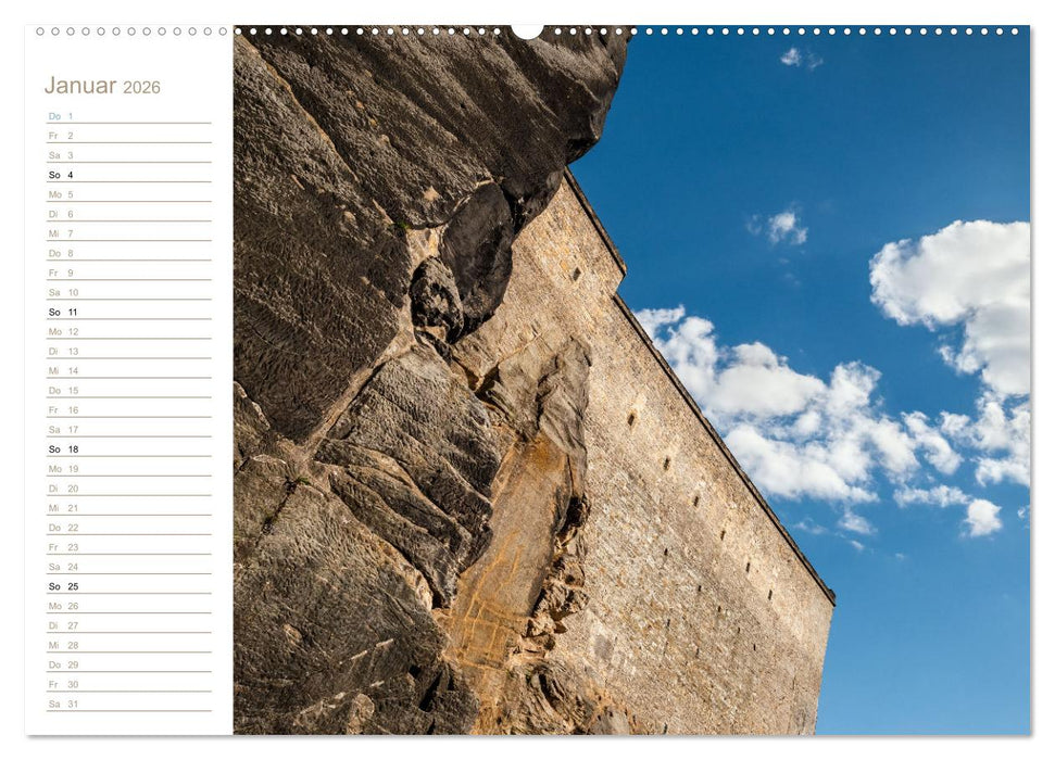 Gen Himmel - Elbsandstein (CALVENDO Premium Wandkalender 2026)