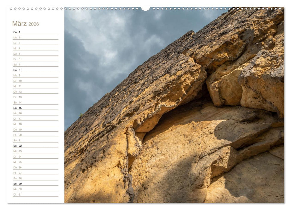 Gen Himmel - Elbsandstein (CALVENDO Premium Wandkalender 2026)