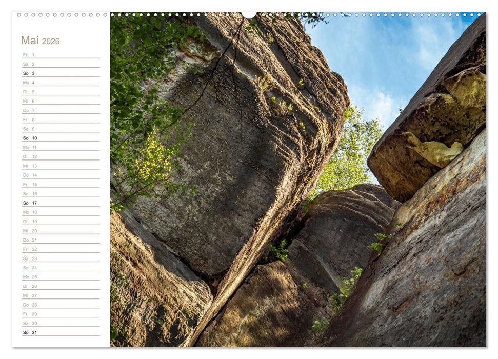 Gen Himmel - Elbsandstein (CALVENDO Premium Wandkalender 2026)