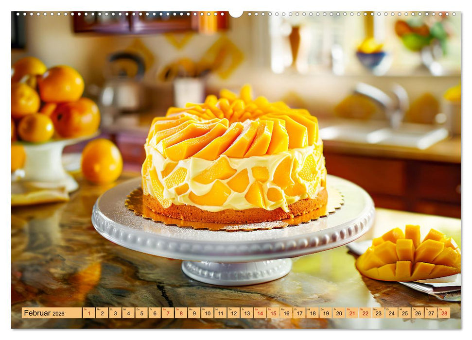 Süße Torten - Cremige Köstlichkeiten für Naschkatzen (CALVENDO Wandkalender 2026)