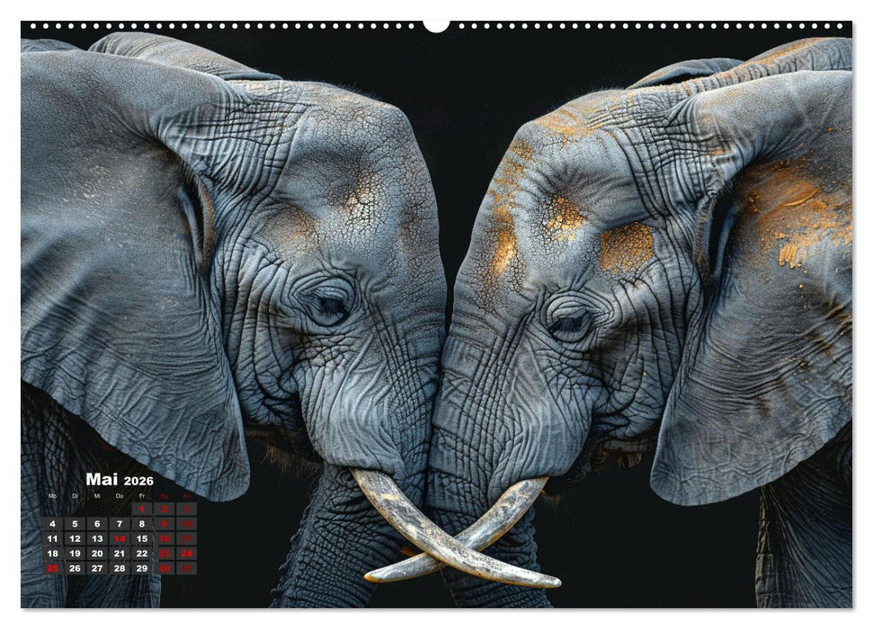 Liebenswerte Elefanten (CALVENDO Wandkalender 2026)