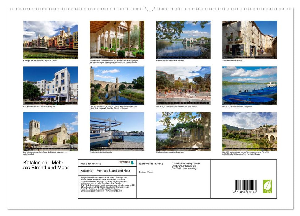 Katalonien - Mehr als Strand und Meer (CALVENDO Premium Wandkalender 2026)