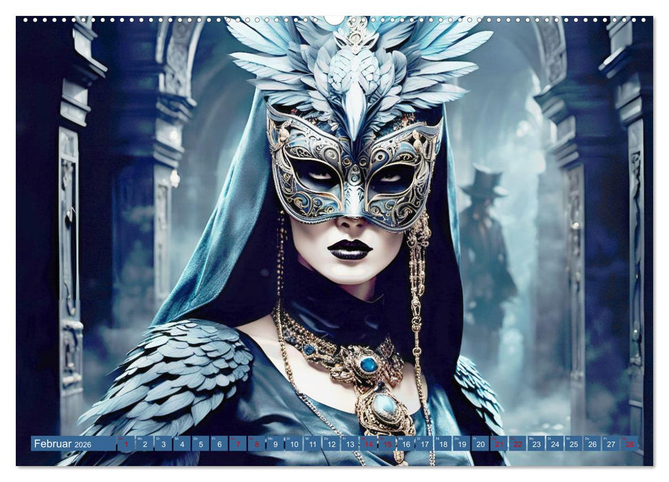 Maskerade Deluxe (CALVENDO Premium Wandkalender 2026)