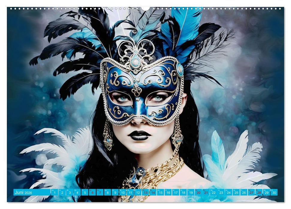 Maskerade Deluxe (CALVENDO Premium Wandkalender 2026)