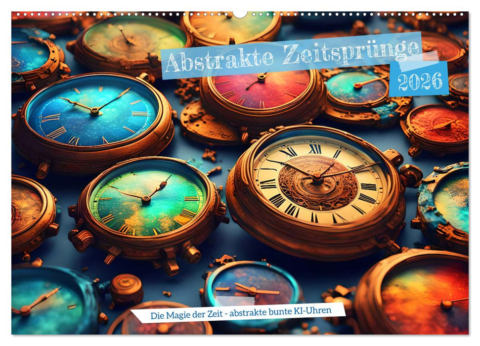 Abstrakte Zeitsprünge (CALVENDO Wandkalender 2026)
